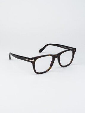 Tom Ford Women Eyeglasses Havana Square FT5820-B 052 NEW AUTHENTIC